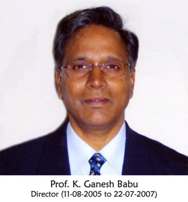 Prof. K. Ganesh Babu